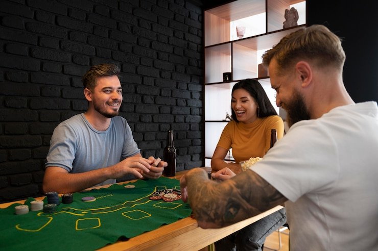 Live blackjack table with professional dealer and player interface